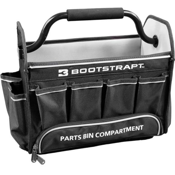 Bootstrapt 15 in. Contractor's Tote Bag with Integrated Parts Bin Compartment - Picture 1 of 6